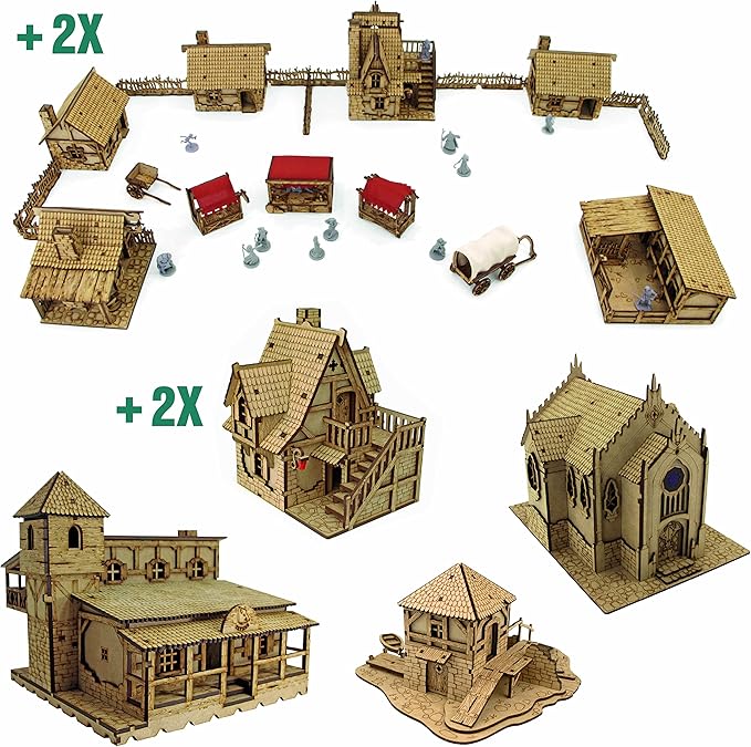 Huge Town Fantasy Terrain Bundle for D&D