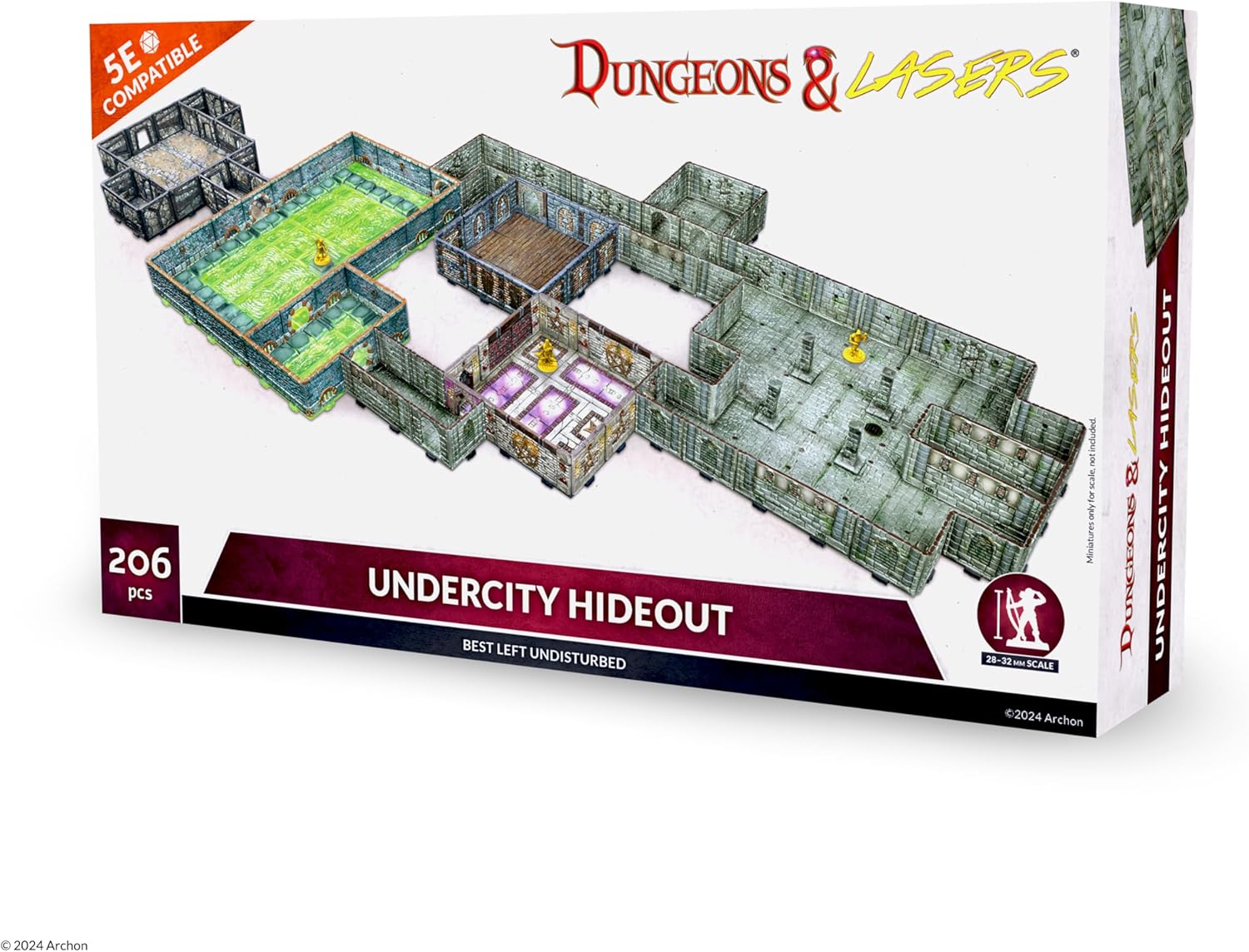Dungeons & Lasers Undercity Hideout Terrain Set