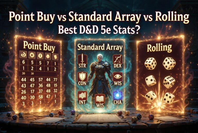 Point Buy vs Standard Array vs Rolling